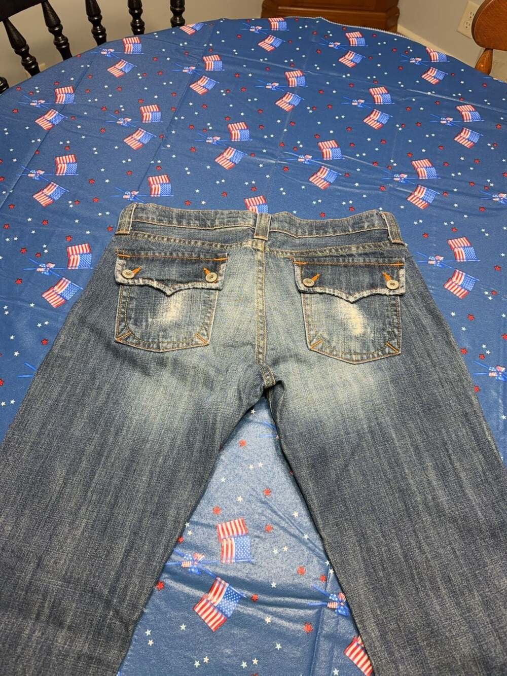 Smarque Distressed Bootcut Jeans - Picture 7 of 9